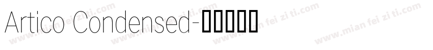 Artico Condensed字体转换